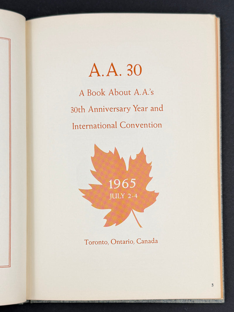 1965 Alcoholics Anonymous 30th Anniversary International Convention Collection