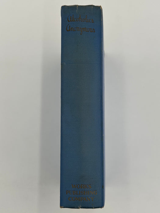 Alcoholics Anonymous Big Book First Edition 3rd Printing from 1942 - Laser Copy Dust Jacket - Baby Blue Recovery Collectibles