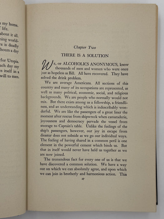 Alcoholics Anonymous First Edition 6th Printing from 1944 with ODJ