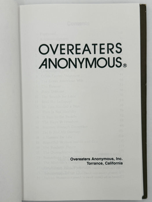 Overeaters Anonymous Book Set