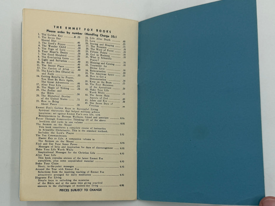Emmet Fox - Be Still: A Treatment Against Fear - 1962