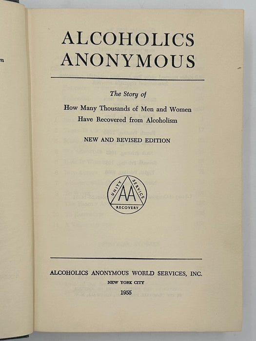 Alcoholics Anonymous Second Edition 9th Printing with ODJ