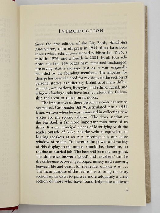 Experience, Strength, & Hope: Stories from the first three editions of Alcoholics Anonymous - First Printing Recovery Collectibles