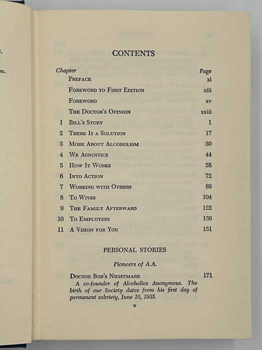 Alcoholics Anonymous Second Edition 8th Printing from 1966 - ODJ