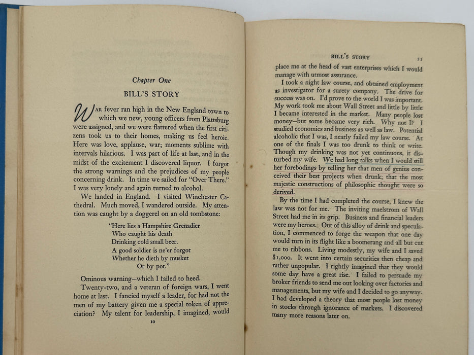 Alcoholics Anonymous First Edition 5th Printing from 1944 - RDJ