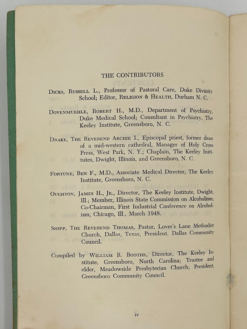 From Isolation to Acceptance: A Handbook for Helping Alcoholics Compiled by William R. Boothe