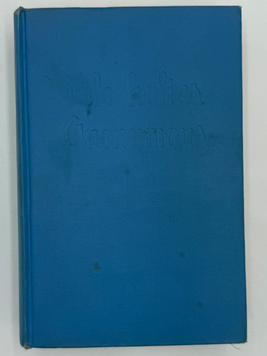 Alcoholics Anonymous First Edition 5th Printing from 1944 - ODJ -  Baby Blue