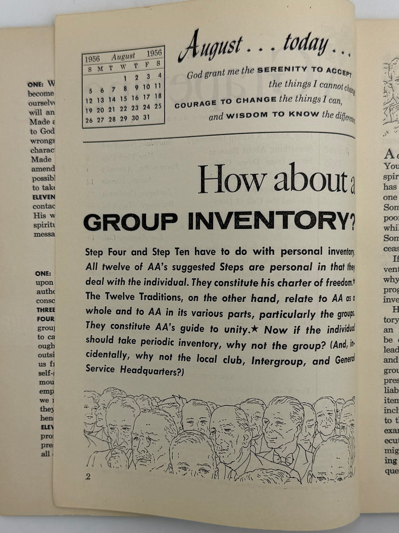 AA Grapevine from August 1956 - How About A Group Inventory?
