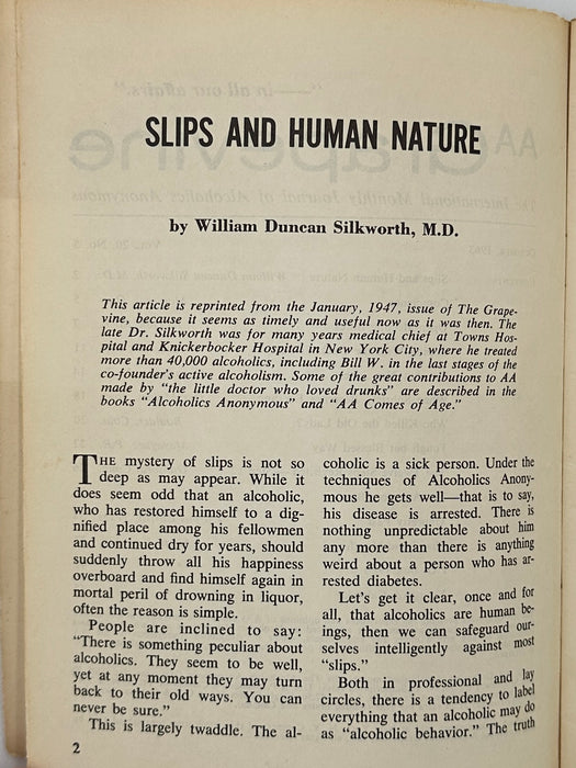 AA Grapevine from October 1963 - Silkworth article