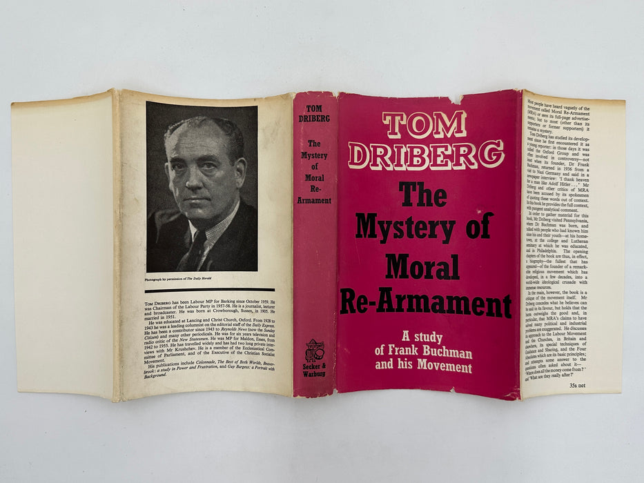 THE MYSTERY OF MORAL RE-ARMAMENT: A Study of Frank Buchman and His Movement by Tom Driberg - Signed