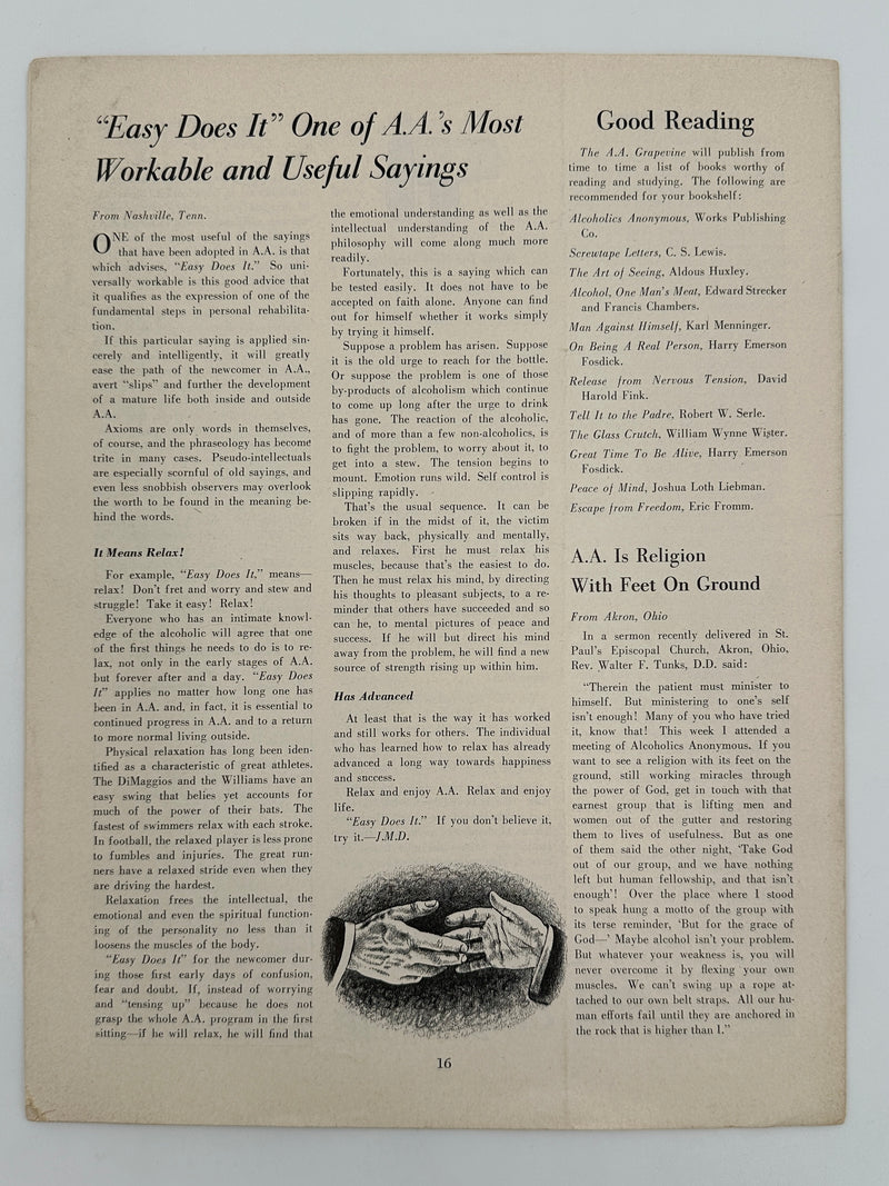 The A.A. GRAPEVINE from July 1948 Recovery Collectibles