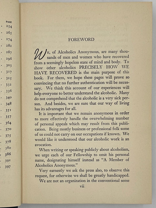 Alcoholics Anonymous First Edition 11th Printing from 1947 - ODJ