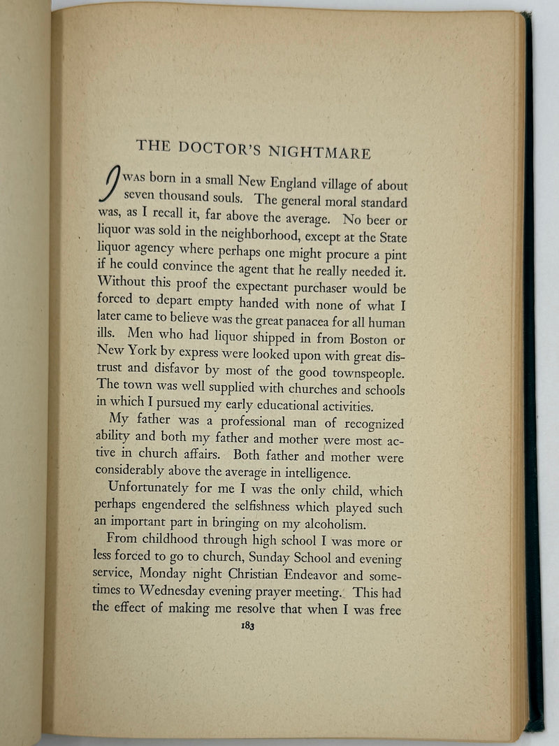 Alcoholics Anonymous First Edition — 7th Printing, January 1945 | Exceptionally Rare Wartime Big Book
