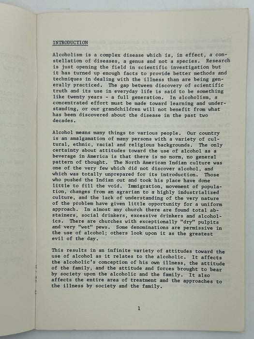 ALCOHOLISM: A GUIDE FOR THE CLERGY - THE NATIONAL COUNCIL ON ALCOHOLISM