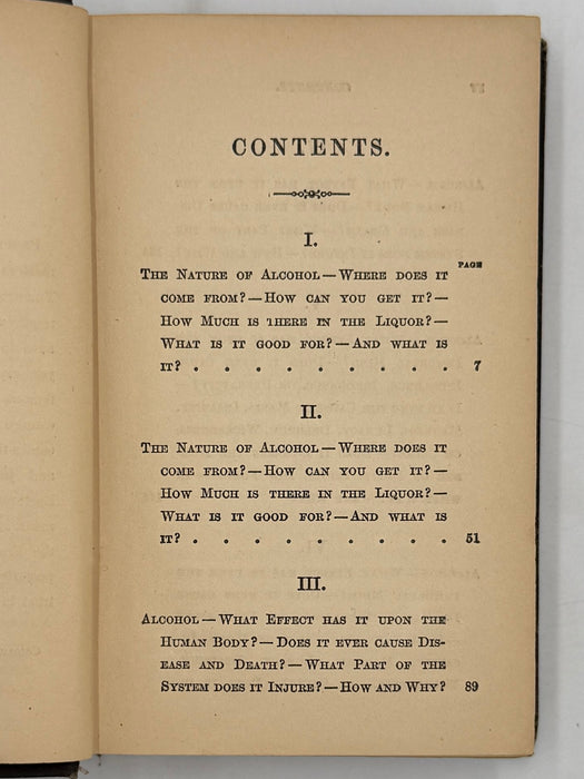 Alcohol: Its Nature and Effects by Dr. Charles A. Story