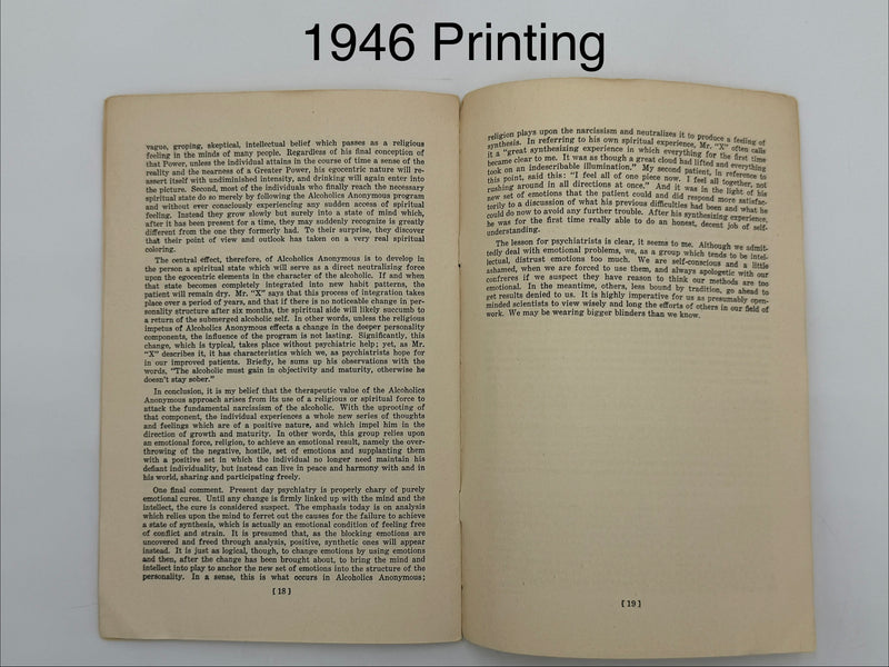 Medicine Looks at Alcoholics Anonymous — 4-Pamphlet Edition Set (1944 / 1946 / 1949 / 1953)