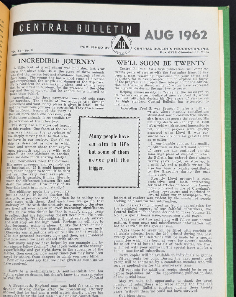 The Cleveland Central Bulletin Collection — Original Bound Volumes, 1942–1962