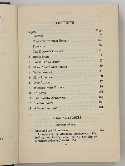 Alcoholics Anonymous Second Edition 15th Printing from 1973 - ODJ
