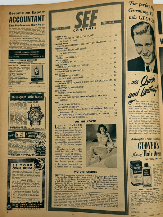 See Magazine - Medical Care for Alcoholics - September 1949