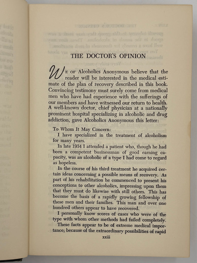 Alcoholics Anonymous Second Edition 5th Printing from 1962 - RDJ