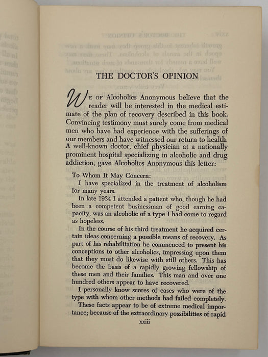 Alcoholics Anonymous Second Edition 5th Printing from 1962 - RDJ