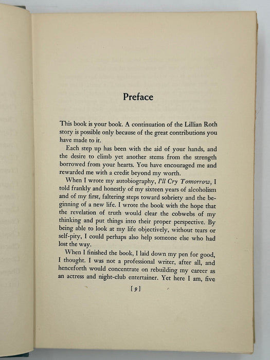 Beyond My Worth by Lillian Roth Recovery Collectibles