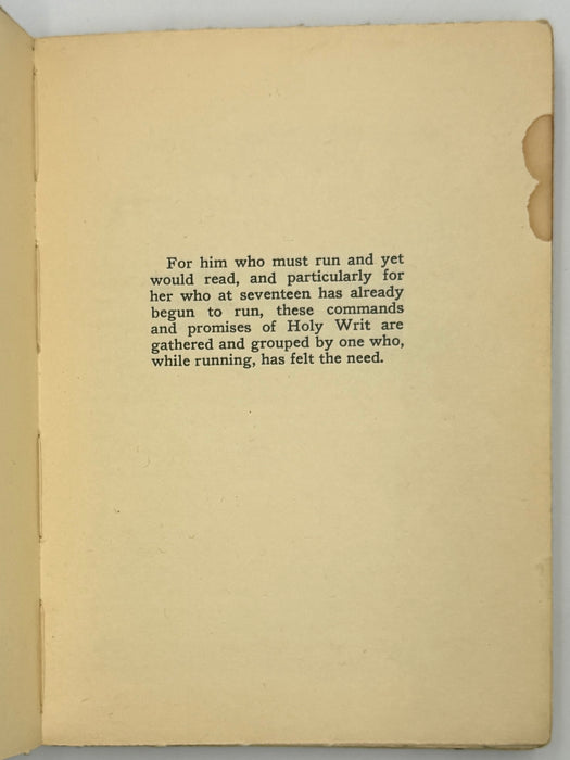 The Runner’s Bible by Nora Holm - First Printing from 1913