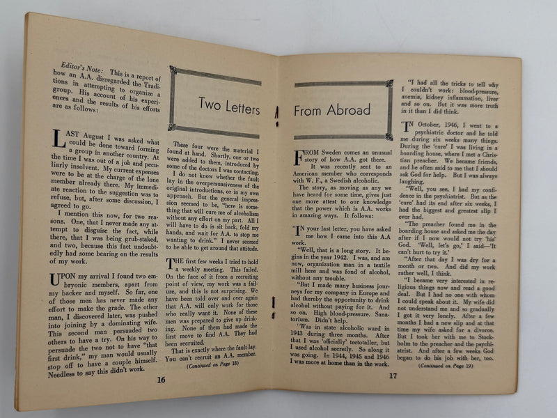 AA Grapevine from April 1949