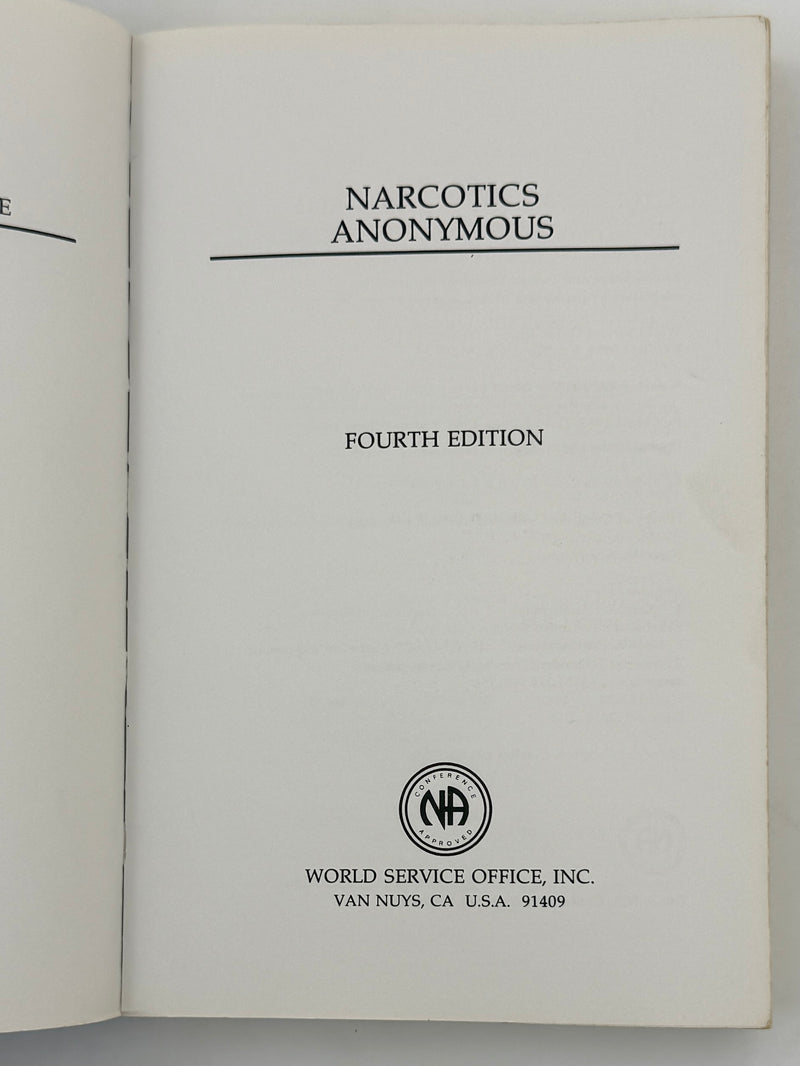 Narcotics Anonymous — Fourth Edition, First Softcover Printing | 1988
