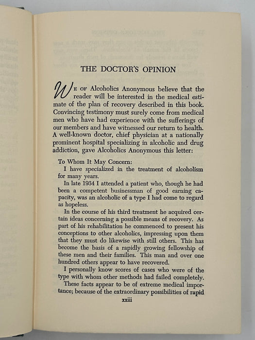 Alcoholics Anonymous Second Edition 8th Printing from 1966 - RDJ