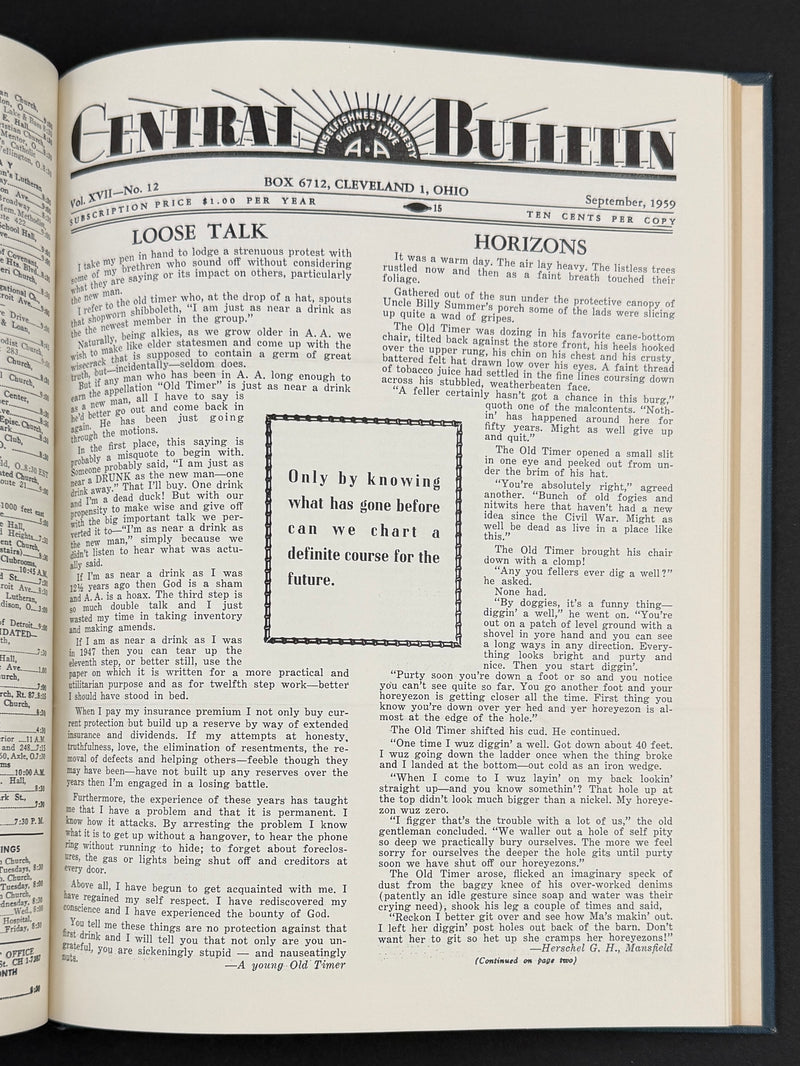 The Cleveland Central Bulletin Collection — Original Bound Volumes, 1942–1962