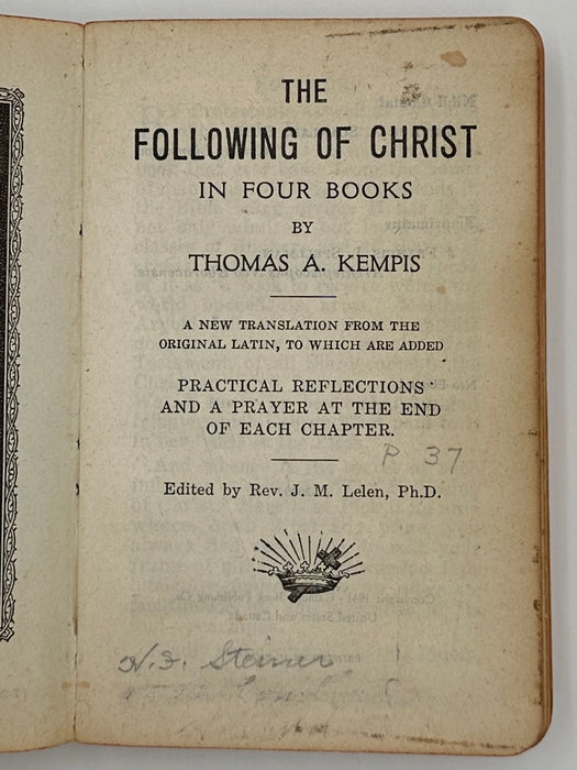 Signed by Sister Ignatia - The Following of Christ West Coast Collection