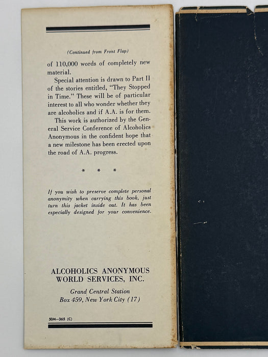 Alcoholics Anonymous Second Edition 7th Printing from 1965 - ODJ
