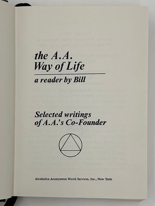 The AA Way of Life - 2nd Printing from 1967 - ODJ Recovery Collectibles