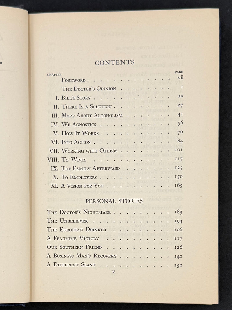 Alcoholics Anonymous — First Edition, Twelfth Printing (October 1948) with Original Dust Jacket