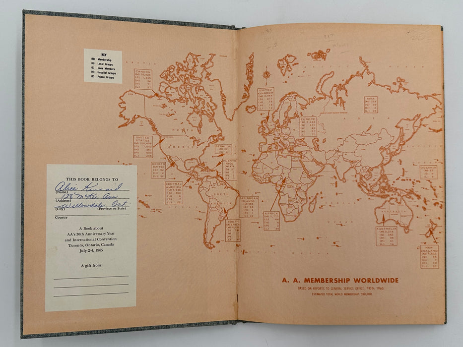 Anniversary Book - A.A. 30 - Toronto, Ontario, Canada - 1965 International Convention