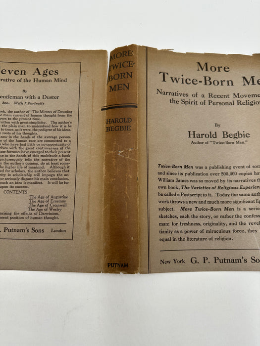 More Twice Born Men by Harold Begbie from 1923 - with the original dust jacket West Coast Collection