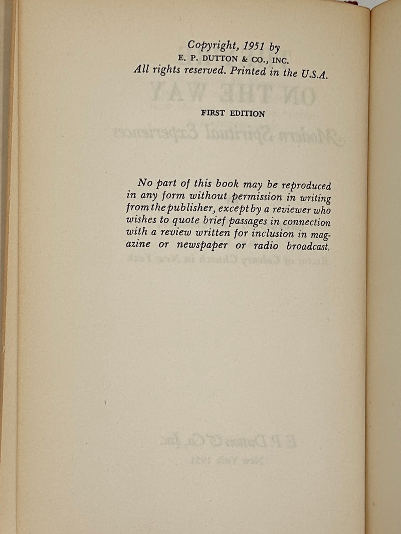 Signed by Samuel M. Shoemaker - They're on the Way - First Edition from 1951 - ODJ Recovery Collectibles