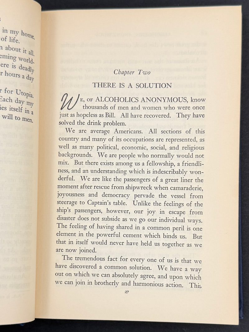 Alcoholics Anonymous Big Book — First Edition, Fifteenth Printing — January 1954 — Original Dust Jacket