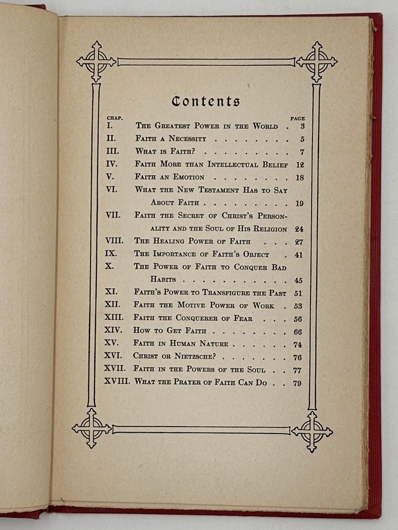 Faith: The Greatest Power in the World by Rev. Samuel McComb - 1915
