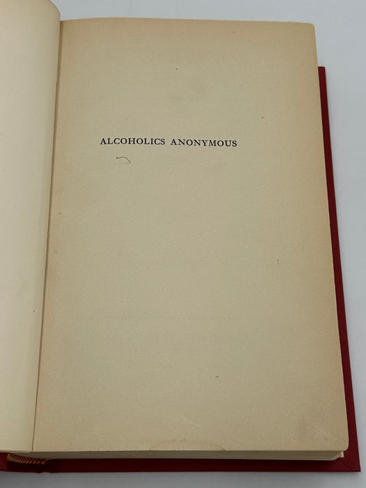 Alcoholics Anonymous First Edition First Printing from 1939 - RDJ