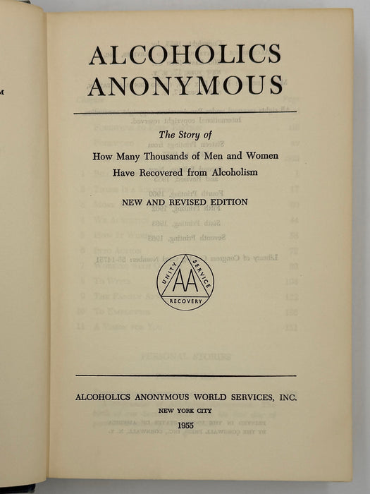 Signed by AA Co-Founder Bill Wilson — 1965 Big Book (Second Edition, 7th Printing) w/ Original Dust Jacket
