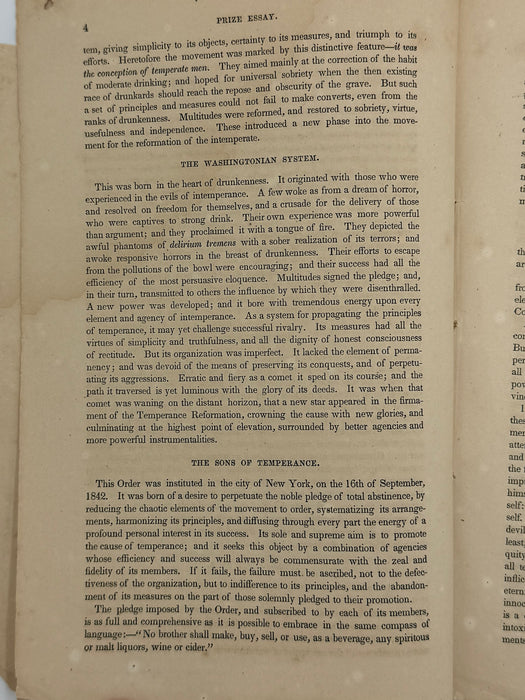 Set of Three Early Sons of Temperance Publications (ca. 1850–1855)