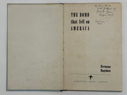 Signed by Stephen Foot - The Bomb That Fell on America by Hermann Hagedorn Recovery Collectibles