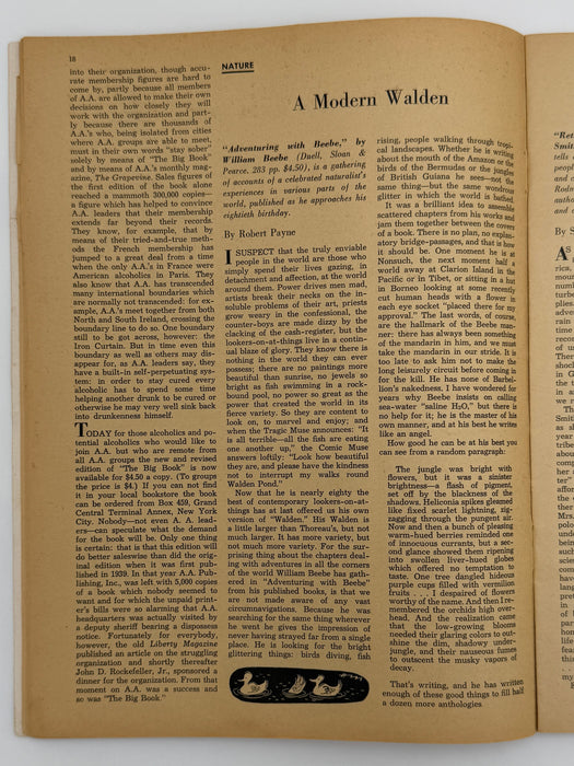 Saturday Review from August 1955 - The Big Book Bible for Alcoholics
