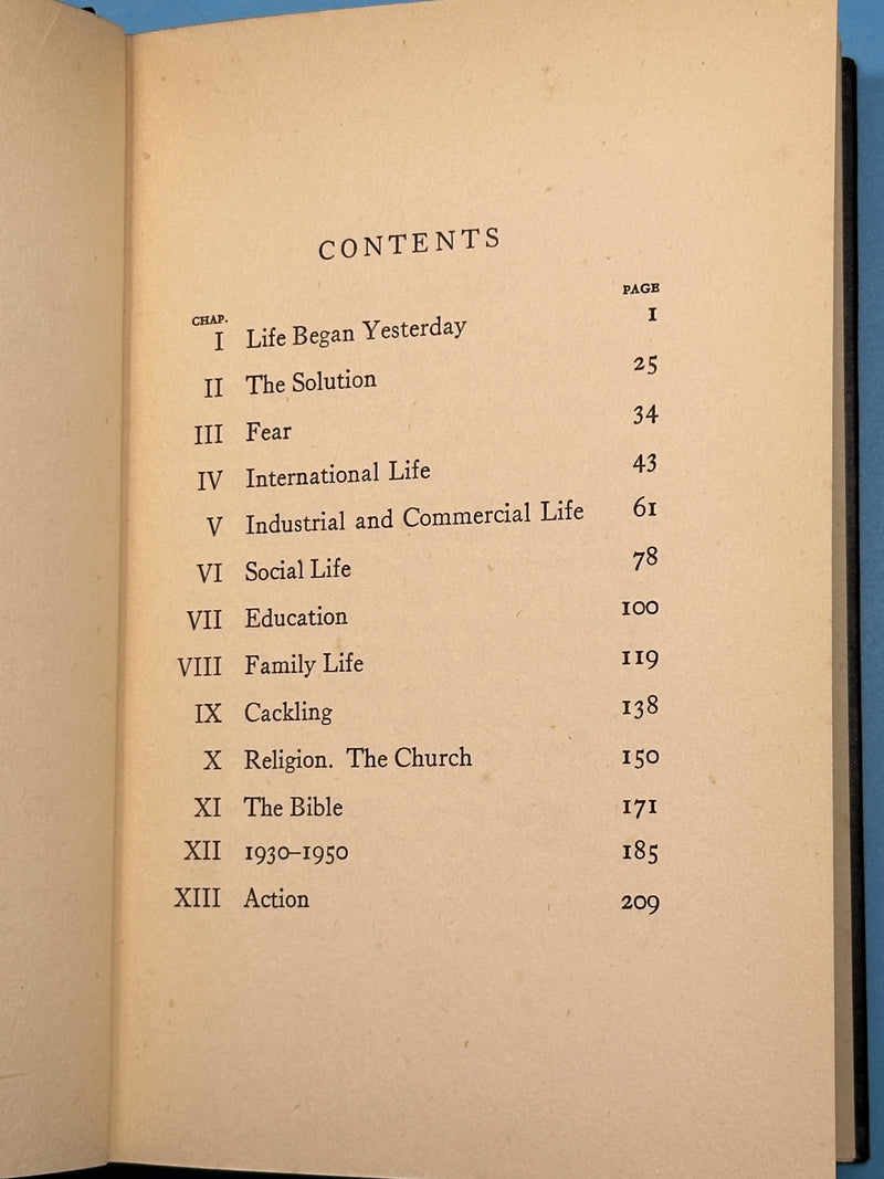 Life Began Yesterday by Stephen Foot - 1938 Recovery Collectibles
