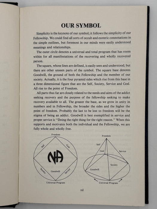 Narcotics Anonymous Second Edition from 1982
