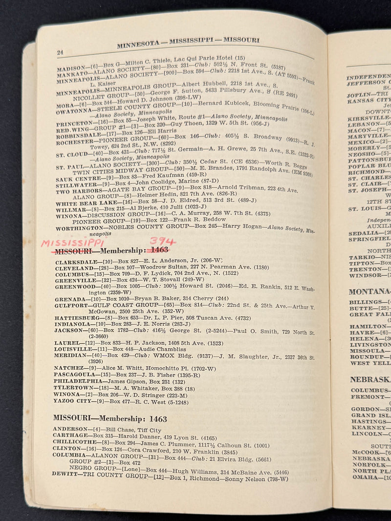 A.A. Group Directory — Spring 1949