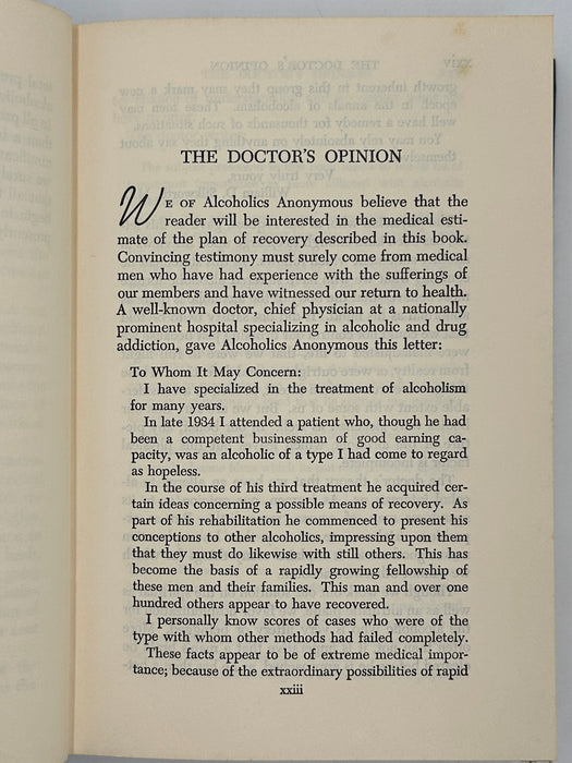 Alcoholics Anonymous Second Edition 7th Printing from 1965 - ODJ