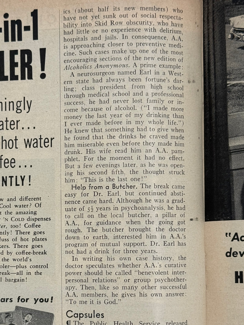 Time Magazine from July 1955 - Saved from Skid Row